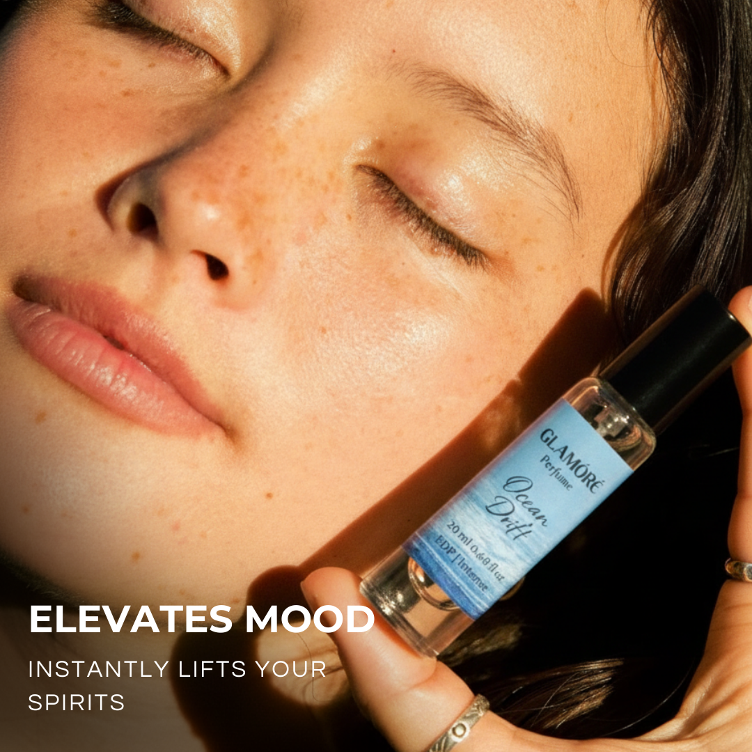 Ocean Drift Perfume by GLAMORÉ Perfume – Fresh Aquatic Marine Fragrance | Long Lasting EDP Intense | Pocket Size 20ml